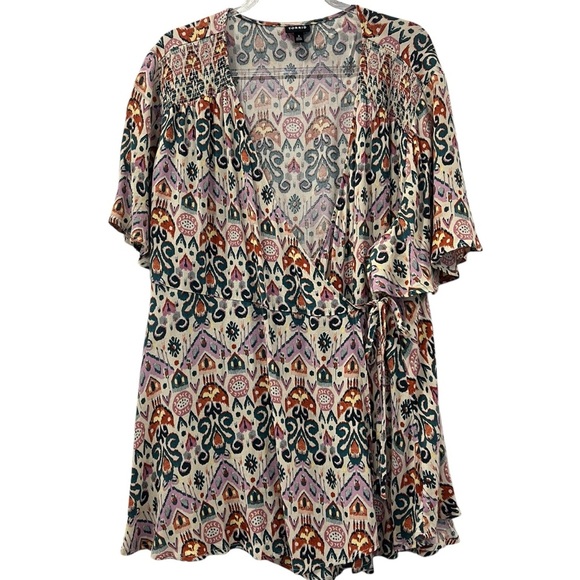 Torrid Womens Plus Size Patterned Blouse Size 3 - Picture 1 of 5